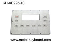 Özel paslanmaz çelik panel montajı Klavye Kiosku Zorlu ortam için 10 tuşlu