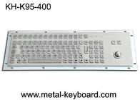 FCC 95 Tuşlu Panel Montajlı Endüstriyel Klavye, Trackball Standart PC Düzeni ile