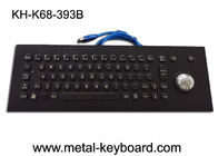 Lazer Trackball ile Panel Montajlı PS / 2 PC Metal Klavye
